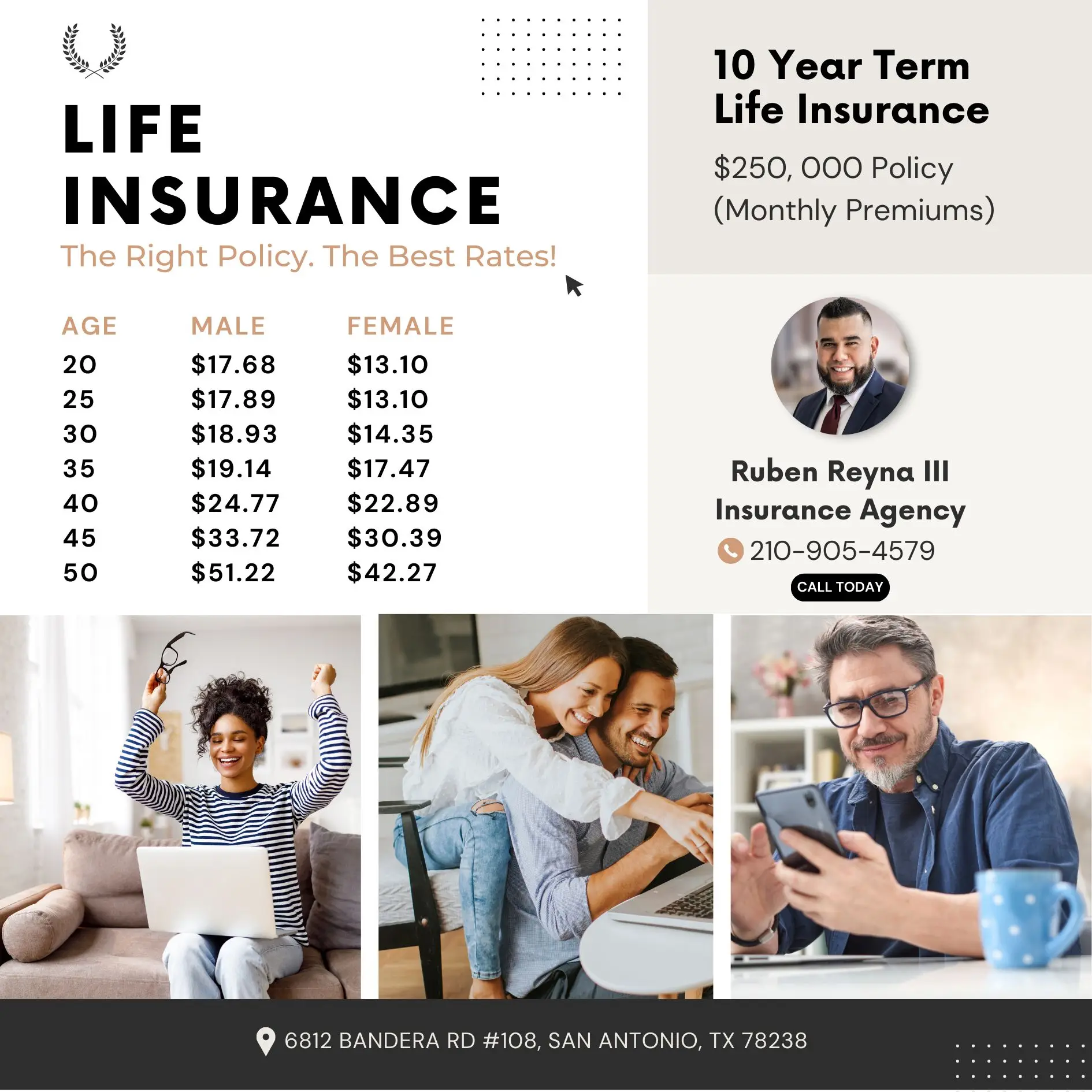 Ruben Reyna Renters Insurance best in San Antonio